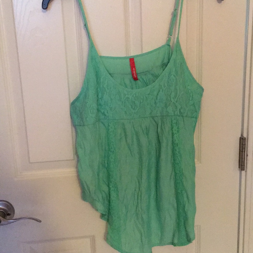Mint green tank top summer top